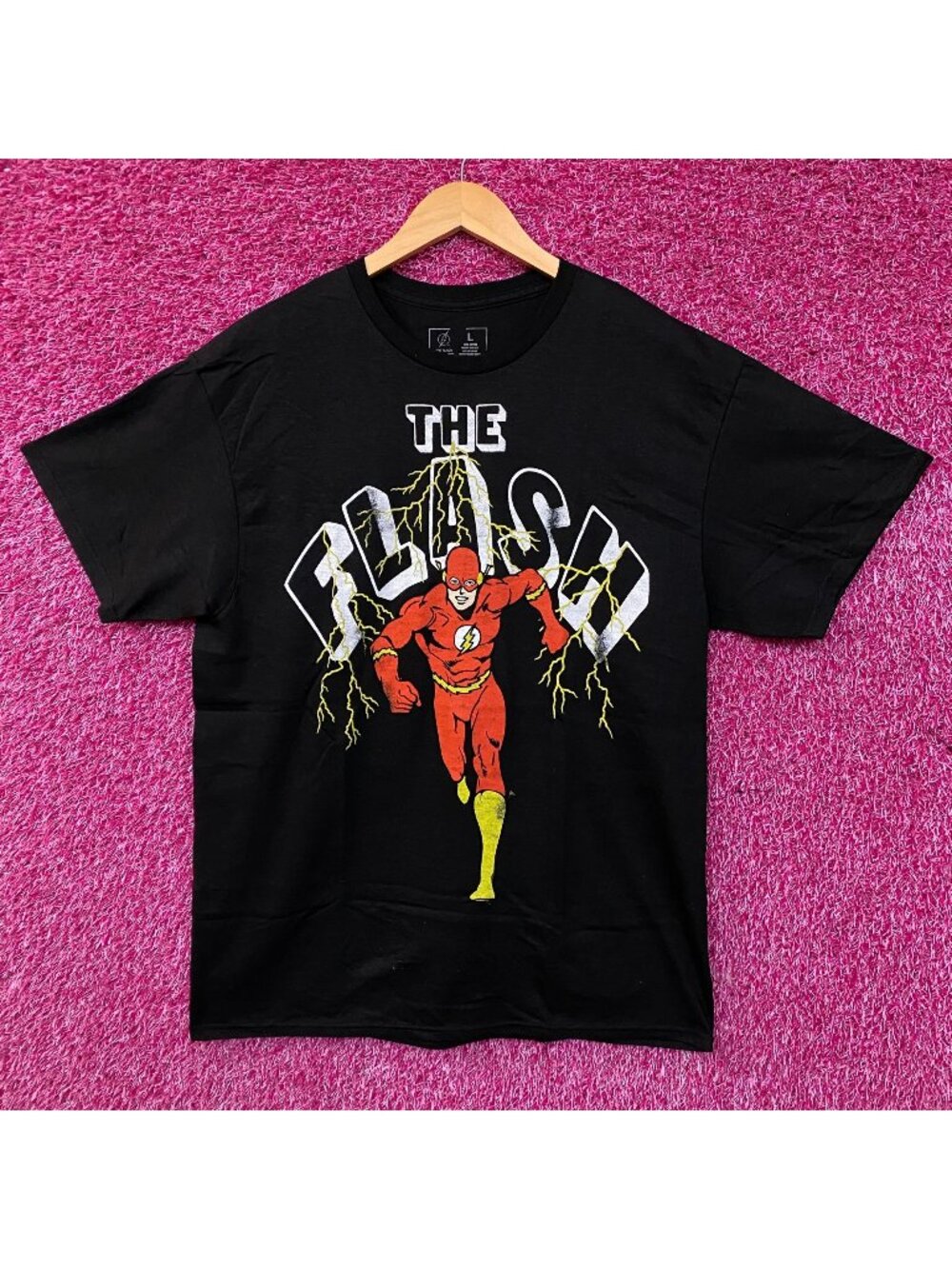 CVLA DC Comics The Flash Running Graphic T-Shirt Large